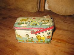 Iten Biscuit Co. Animal Cookie Tin Litho Pail 