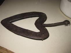 Forged Iron Heart Trivet 