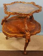 French Rose Inlaid Parlor Tables