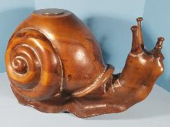 Snail Wood Carved Table Base