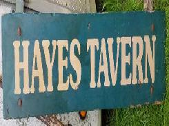 Hayes Tavern Wooden Sign
