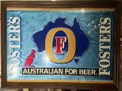 Fosters Mirrored Wall Advertisement 
