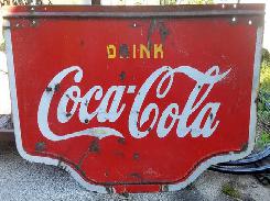       Coca-Cola 1940's Double Sided Sign