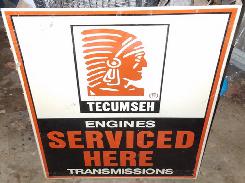 Tecumseh Metal Painted Flange Sign 