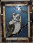 Stain Leaded Glass Owl 