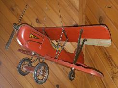 Wood Carved Bi-Plane 