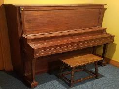 Chickory Bros. Acoustigrande Mahogany Upright Piano 
