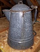 Large Graniteware Coffee Pot