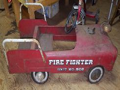 Fire Chief Metal Pedal Car 