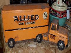Tonka Allied Van Lines Early Truck & Trailer Set 