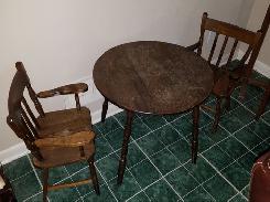 Wood Child's Table & Chair Set