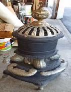 Ornate Cast Iron Parlor Stove 