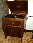 RCA Victor Talking Machine in Walnut Upright Case
