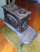Leibrandt & McDowell Flame 16 Ornate Cast Iron Parlor Stove 