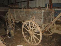 Wooden High Wheel Antique Farm Wagon