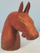 Early Horse Head Hitching Post 
