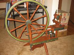 1882 Antique Spinning Wheel