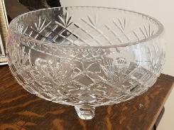 Crystal 12 Footed Center Bowl