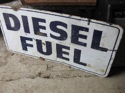 Porcelain 'Diesel Fuel' Sign