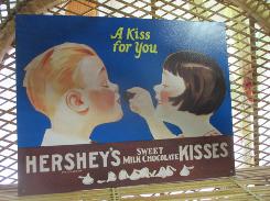 Hershey's Kiss Metal Sign 