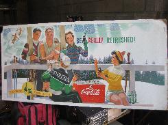  Coca-Cola Cardboard Sign