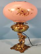 Cherub Figural Banquet Lamp 