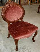 Rose Carved Victorian Parlor Chair 