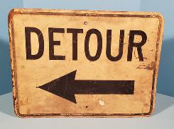 Detour Road Sign