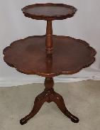 French Period Style Coffee Tiered Table 