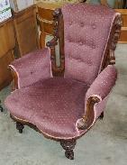 Victorian Carved Ladies Parlor Chair 
