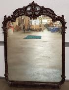 French Carved Ornate Wall Mirror 