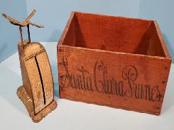 Santa Clara Prunes Wood Crate 