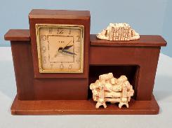 United Fireplace Mantle Clock 