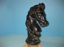   Fancy Horse Head Hitching Post