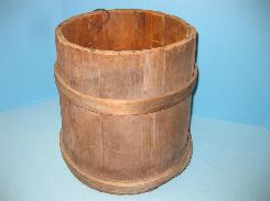 Early Wood Stave Sugar Bucket