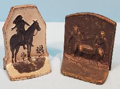 Pirates Embossed Cast Iron Bookends