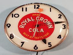  Royal Crown Cola Dome Glass Clock