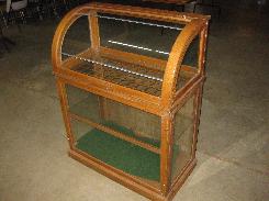   Walking Cane Curved Glass Store Display Case