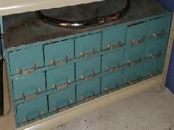 Steel 18-Drawer Parts Cabinet