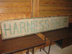 1870's Harness Shop Wooden Sign
