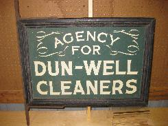 Agency For Dunn-Well Cleaners Sign