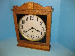 Gilbert Arts & Crafts Oak Wall Clock