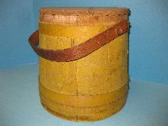Mustard Paint Wooden Sugar Bucket