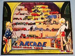 Arcade Toys Embossed Tin Sign 