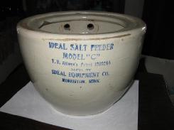 Ideal Salt Feeder Model C Barn Crock
