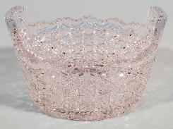 Brilliant American Cut Glass Ice Bucket 