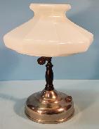 Coleman Gas Table Lamp w/ Milk Glass Shade 