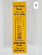 Live Stock Dealer Wooden Thermometer
