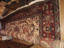 Room Size Antique Wool Oriental Rug