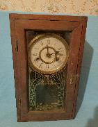 Early Walnut Case Shelf Clock